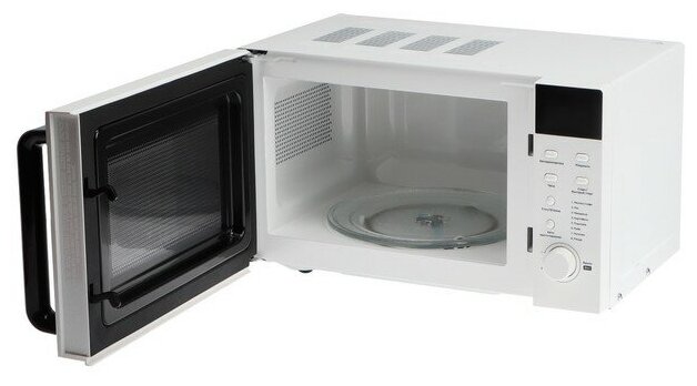 Микроволновая печь Соло LED дисплей 20 л 6 уровней мощности, 700 Вт белый BQ MWO-20003ST/W (Артикул: 4100017136) - фотография № 8