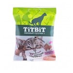 TiTBiT Хрустящие подушечки для кошек с паштетом из лосося 30 г - изображение