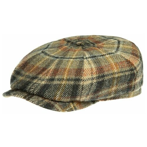 фото Кепка восьмиклинка stetson 6840330 hatteras wool check, размер 59