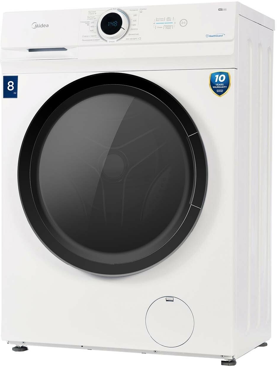 Стиральная машина Midea MF100W80BS/W-RU - фотография № 1