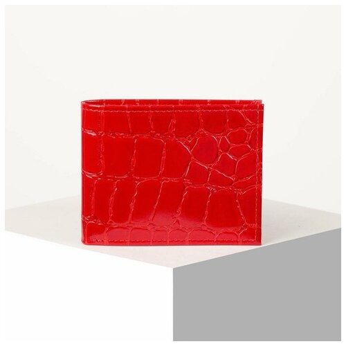 фото Кошелек жен 11-02-01. 10.5*1*9. 1 отд для купюр. крокодил красный 89 5312071 сима-ленд