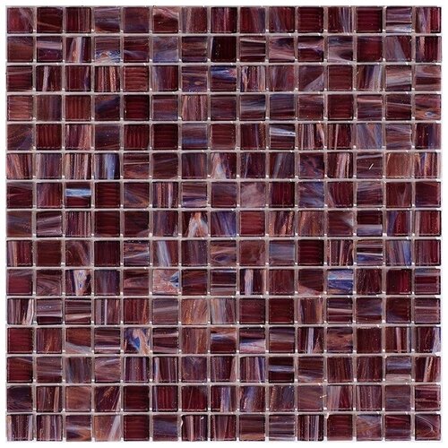 Мозаика одноцветная чип 20 стекло Alma ST-RD216 коричневый квадрат глянцевый