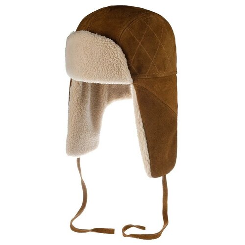 Шапка ушанка STETSON, размер 61, коричневый шапка ушанка ярмарка шапок размер 61 коричневый