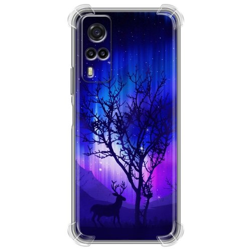 фото Дизайнерский силиконовый с усиленными углами чехол для vivo y31 северное сияние 100gadgets
