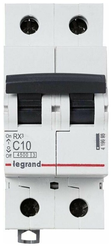 Автоматический выключатель Legrand RX3 2П 10А С