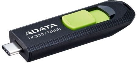 Флешка A-Data UC300 128ГБ USB3.2 черный/зеленый (ACHO-UC300-128G-RBK/GN) - фото №3