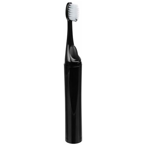 Зубная щетка с пастой Push & Brush, черная, 21х2,5 см, полипропилен зубная щетка с пастой внутри push