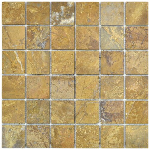 Мозаика Colori Viva Travertino Коричневая Из Камня 5x5 30.5x30.5 CV20014