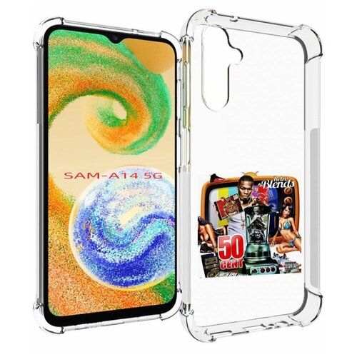 чехол mypads 50 cent candlewick 2 для samsung galaxy a14 5g задняя панель накладка бампер Чехол MyPads 50 Cent - Retro 50 Cent Blends для Samsung Galaxy A14 4G/ 5G задняя-панель-накладка-бампер