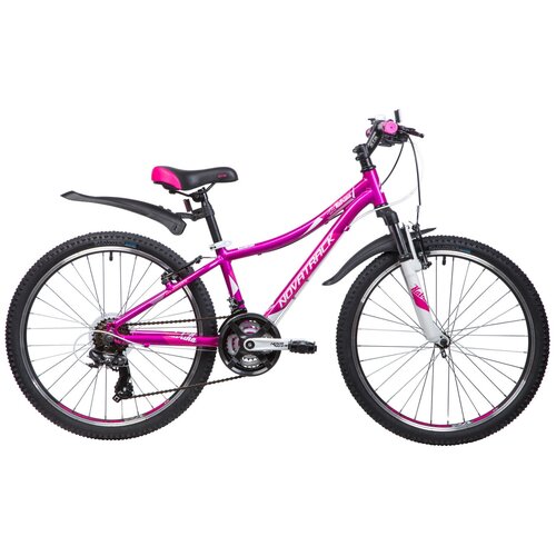 Подростковый велосипед Novatrack Katrina 24, год 2019, ростовка 12, цвет Фиолетовый
