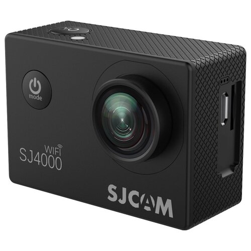 Экшн-камера SJCAM SJ4000 WiFi, 12МП, 1920x1080, 900 мА·ч, черный водонепроницаемый чехол для экшн камеры sjcam sj4000 sj 4000