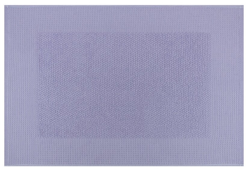 Махровое полотенце для ног Коврик 50х70 см/цвет синий/Узбекистан/плотность 650 гр/кв.м./ коврик в ванную комнату / половик в баню/ в подарок - фотография № 1
