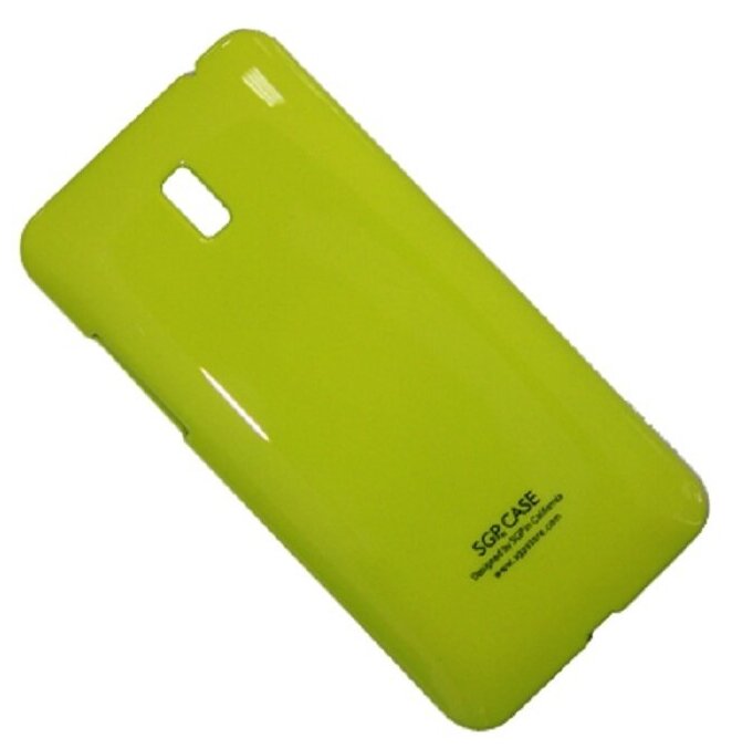 Чехол для HTC Desire 609D задняя крышка пластик лакированный SGP Case Ultra Slider <зеленый>