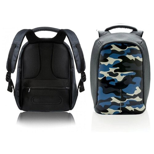 фото Рюкзак антивор xd-design bobby bag compact print голубой камуфляж xd design