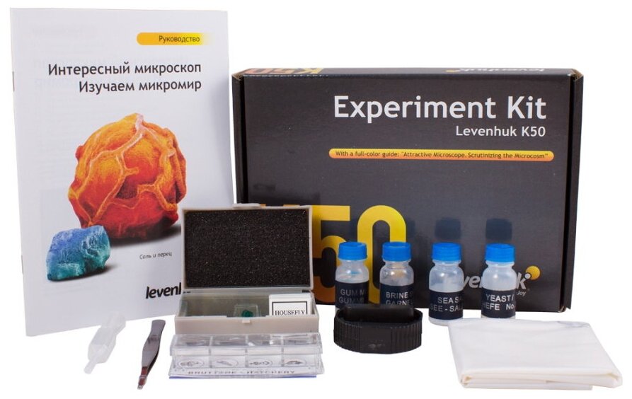 фото Набор для опытов с микроскопом Levenhuk K50