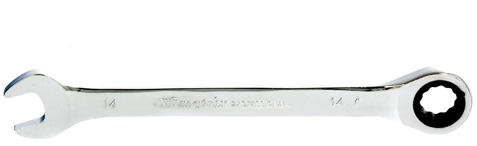 Ключ комбинированный трещоточный Matrix 14мм, CrV, зеркальный хром 14807 - фотография № 6