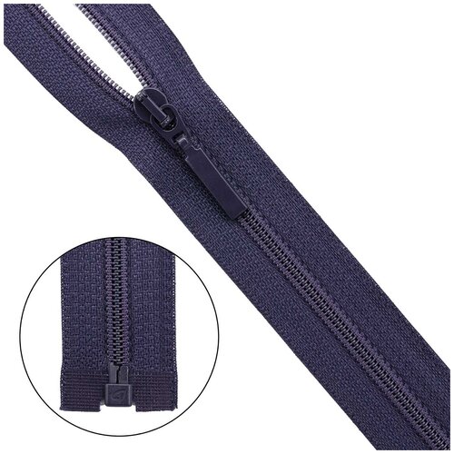 фото Молния витая тип 6 1 замок 55см arta (867 фиолетовый) 5 шт