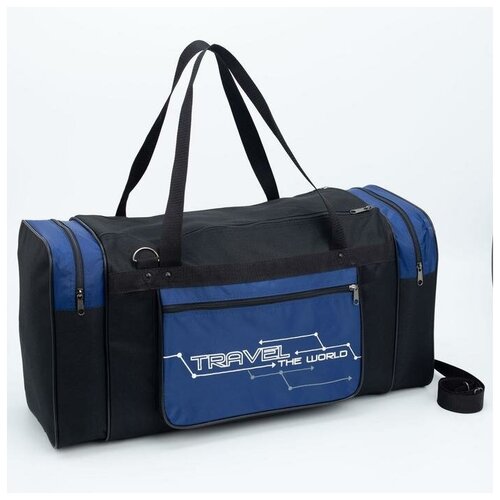 Сумка дорожная Luris60 см, черный, синий сумка дорожная luris60 см плечевой ремень синий черный