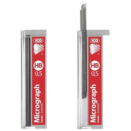 Сменные стержни ICO (0.5мм, НВ) 12шт, 12 уп.