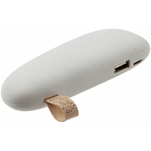 Внешний аккумулятор Pebble 2600 мАч светло-серый 112х4х24 см упаковка 16х11х5 см пластик покрытие имитирующее камень 250600₽