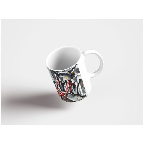 фото Кружка "прокат велосипедов, велосипед, цикл" 320 мл lotsprints