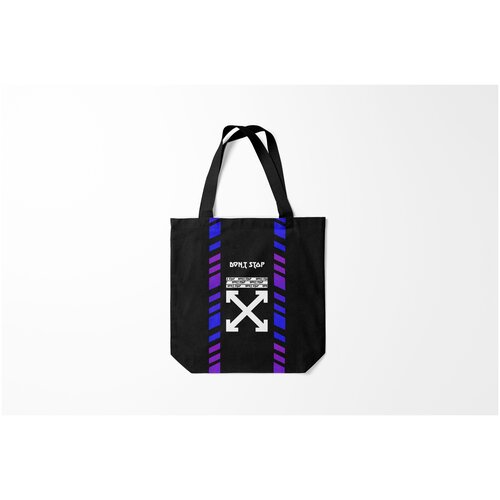 фото Сумка-шоппер / 40х40 см / неоновые принты / разные dont stop burnettie