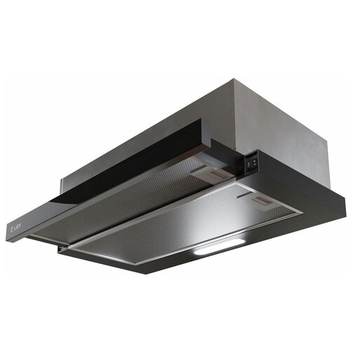 Встраиваемая вытяжка LEX Honver G 2M 600 управление кнопочное 2 мотора черный trhi000010 1355400₽