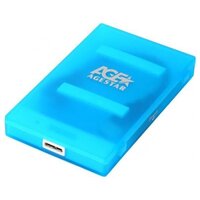 Внешний корпус для HDD/SSD AgeStar 3UBCP1-6G SATA USB3.0 пластик синий 2.5"