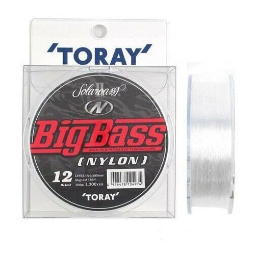 Леска нейлоновая Toray - BIG BASS N 100m 14Lb