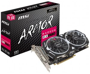 Видеокарта MSI Radeon RX 570 ARMOR 8GB OC