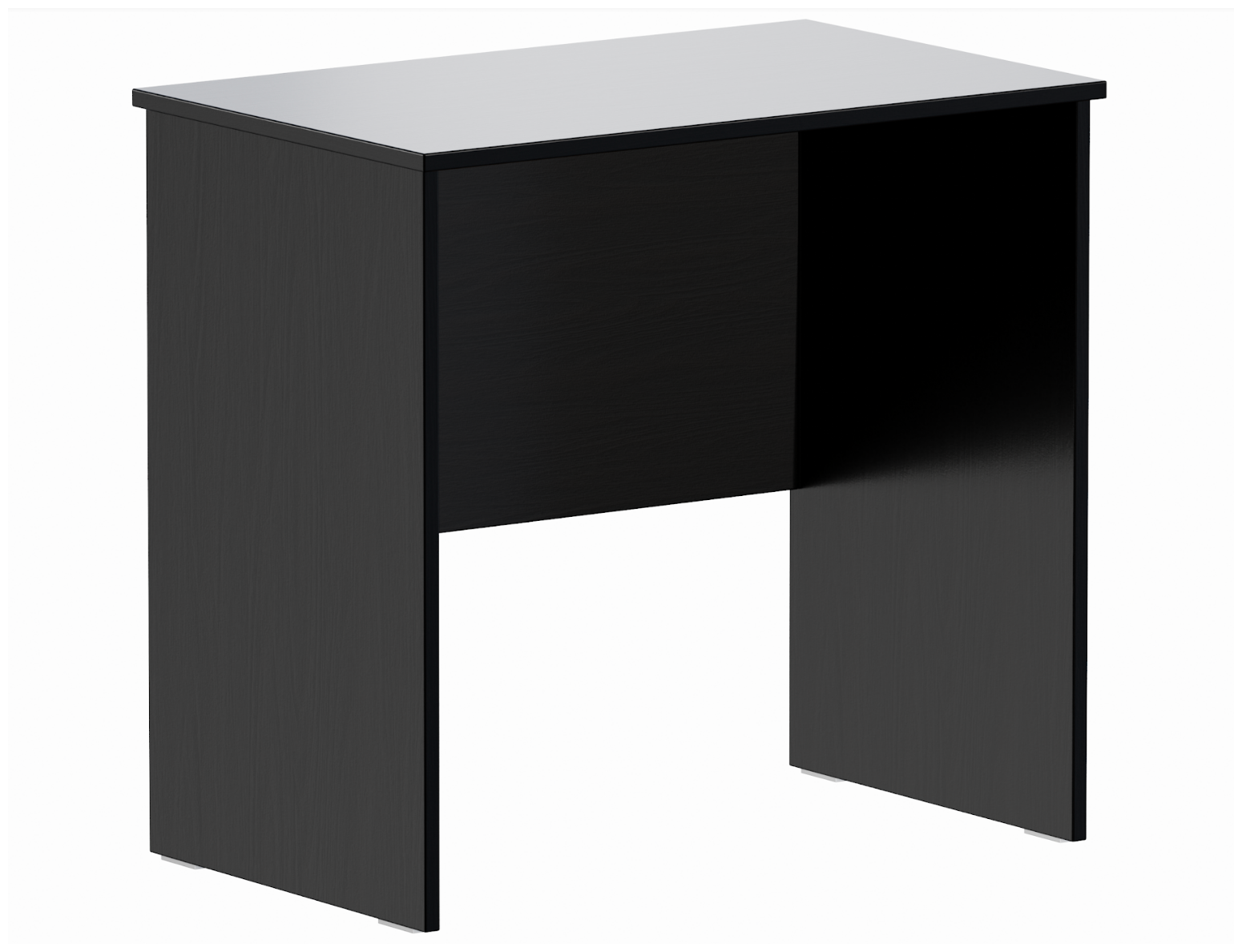 Стол письменный кастор, приставной, 80х50х75см, черный, Дуб Венге, Шведский Стандарт - фотография № 1