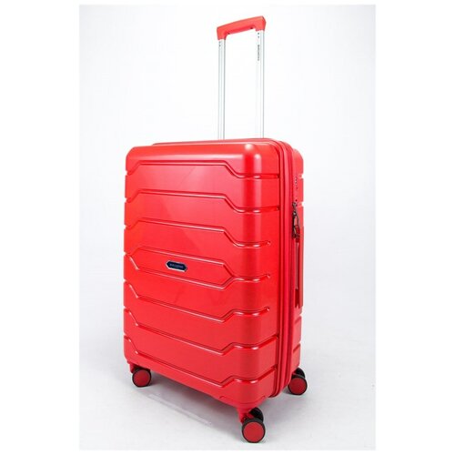 фото Mironpan чемодан средний pp (ромб. полосы) с расширением красный m+ средний красный sweetbags