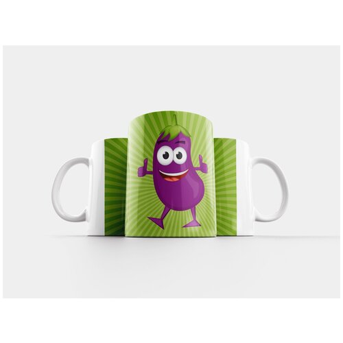 фото Кружка "баклажан, мультфильм, овощ" 320 мл lotsprints