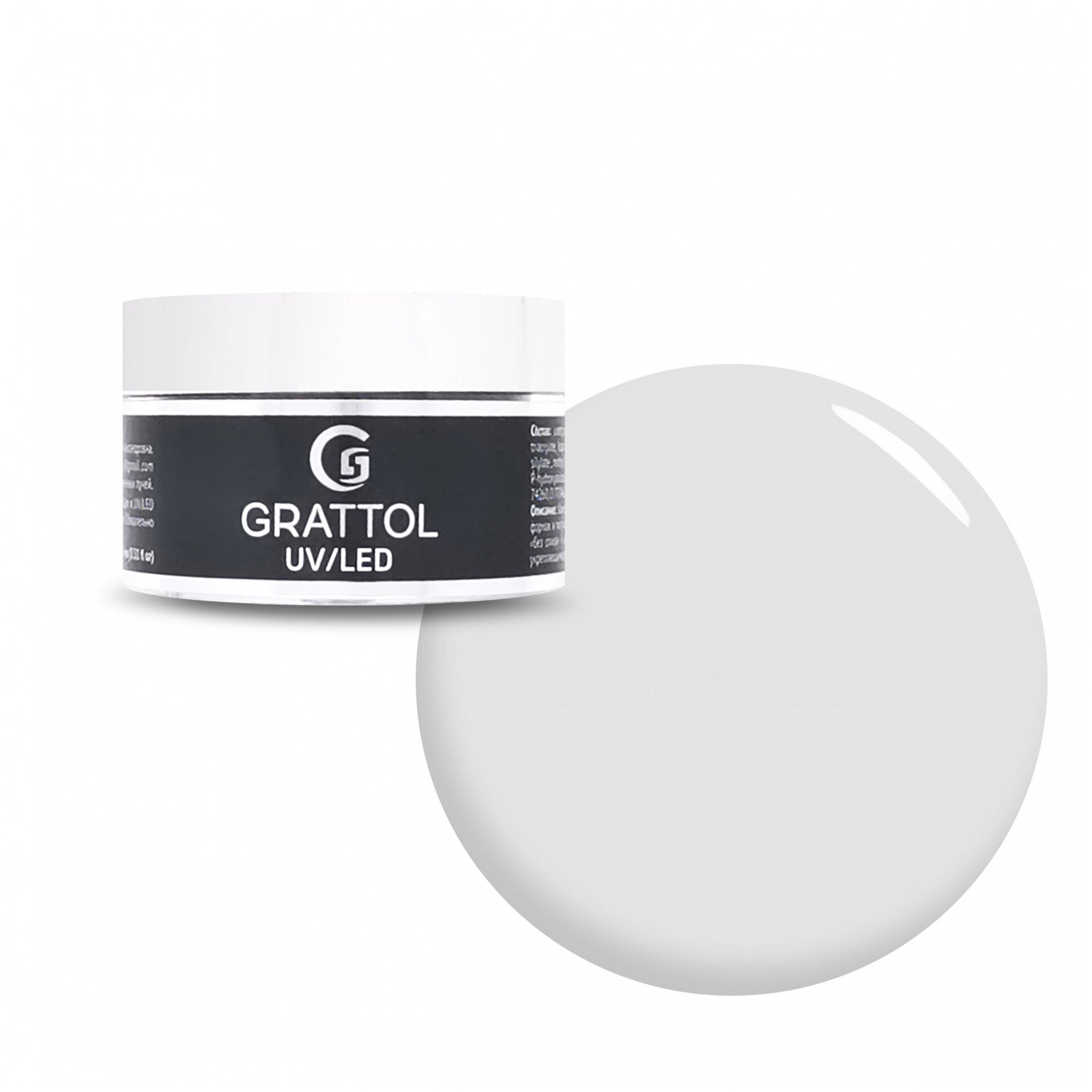 Grattol, Camouflage Gel - камуфлирующий гель Ceramic №01, 15 мл