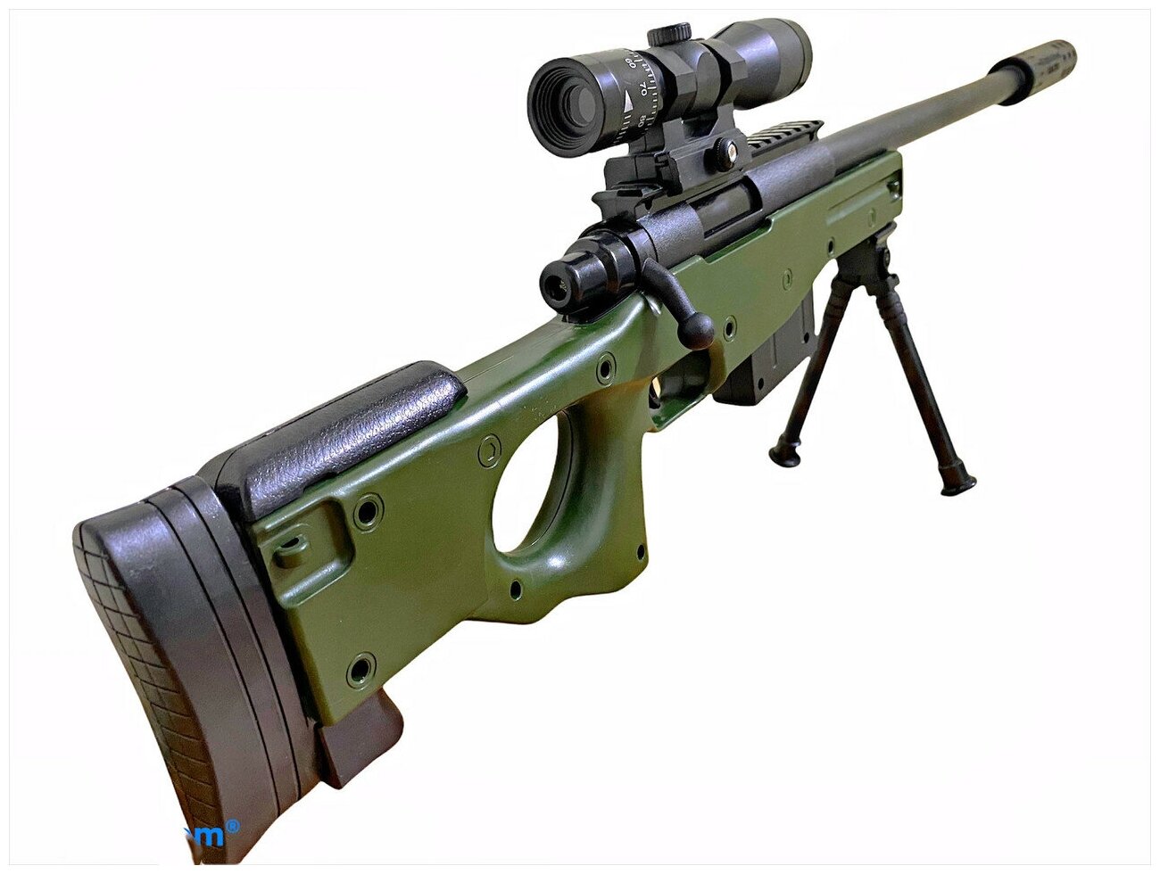 Игрушечная пневматическая винтовка AWP L96 с глушителем и оптическим прицелом (82 см)