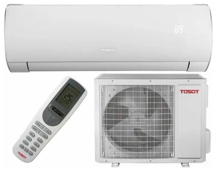 Сплит-система TOSOT Lyra inverter R32 T07H-SLyR2/I/T07H-SLyR2/O/ кондиционер для дома, квартиры, офиса и дачи настенный/ белый/ гарантия 4 года/ до 21 кв. м.