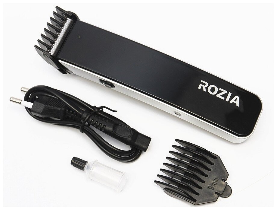 Машинка для стрижки Rozia HQ203, черный/белый - фотография № 4