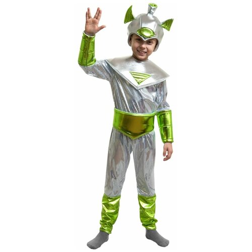 Инопланетный карнавальный костюм (15405) 122 см костюм надувной для детей зеленый инопланетянин