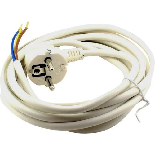 Шнур с вилкой армированный пвс 3х075мм 6а 15м белый 699₽