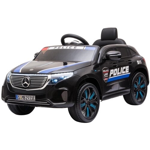 Детский электромобиль Mercedes Benz Police EQC 400 4MATIC - HL378-BLACK