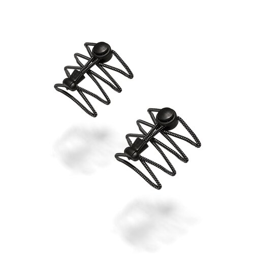 фото Эластичные шнурки красная жара (черный; белый) 100 см