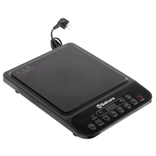 Плитка индукционная Sakura SA-7157S 2000 Вт 7 режимов одна конфорка 486400₽