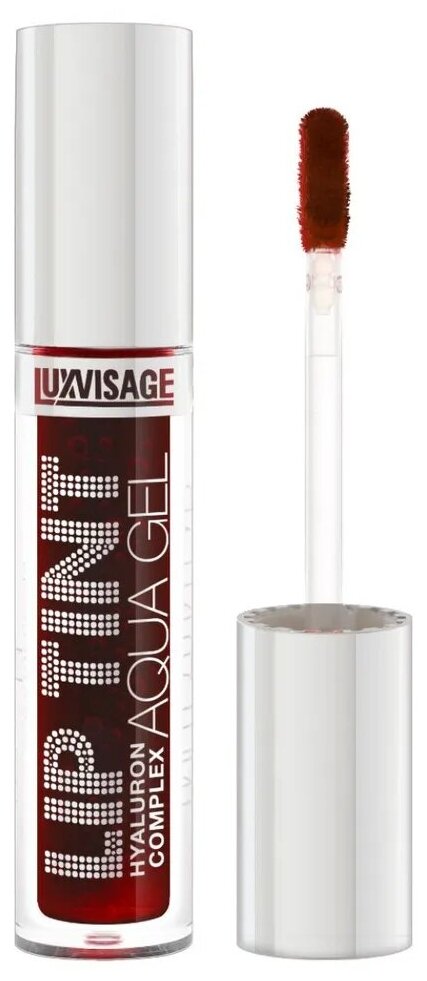 Luxvisage Блеск для губ Тинт LIP TINT AQUA GEL гиалуроновый комплекс тон 04 Rosewood