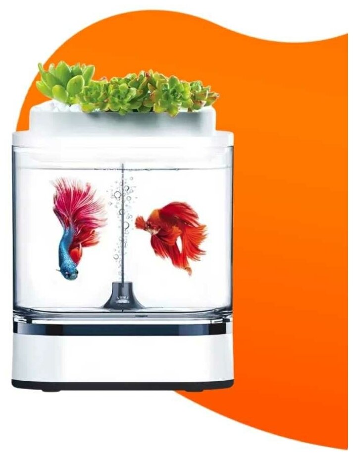 Акваферма Xiaomi Geometry Mini Lazy Fish Tank Pro C300 - фотография № 10