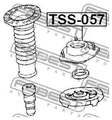 FEBEST TSS057 TSS-057_опора амортизатора переднего\ Toyota Picnic/Avensis Verso 2.0/2.0i 01