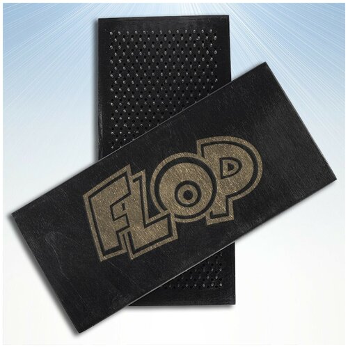 фото Доска садху для йоги с динамическими гвоздями комикс надписи flop - 1635 woodart