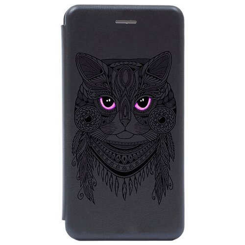 фото Чехол-книжка book art jack для honor 9x lite с принтом "grand cat" черный gosso