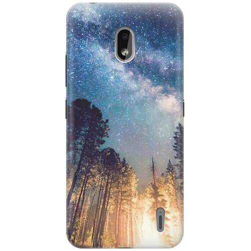 фото Gosso ультратонкий силиконовый чехол-накладка для nokia 2.2 с принтом "млечный путь"