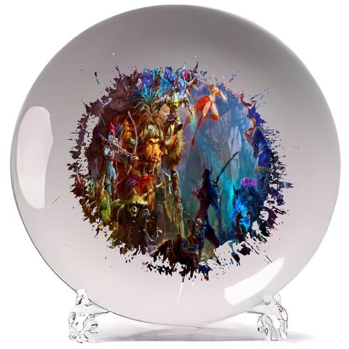 фото Тарелка coolpodarok игры. варкрафт. games. warcraftгерои в сражении)