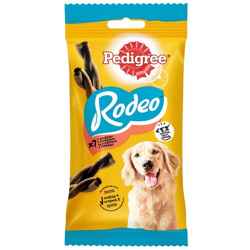 Лакомство для собак Pedigree Rodeo мясные косички, 123 г